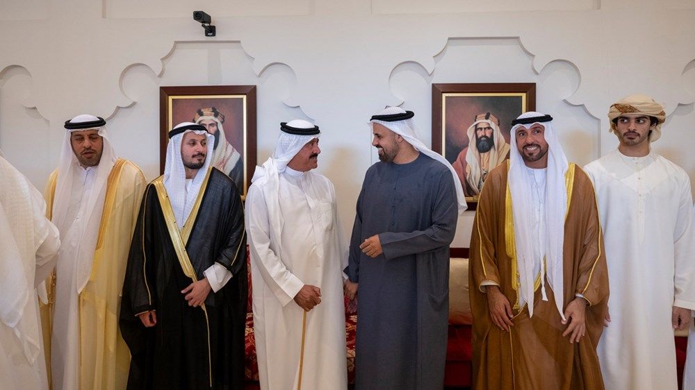 ذياب بن محمد بن زايد يحضر حفل استقبال بمناسبة زفاف علي محمد القبيسي