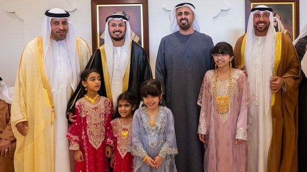 ذياب بن محمد بن زايد يحضر حفل استقبال بمناسبة زفاف علي محمد القبيسي