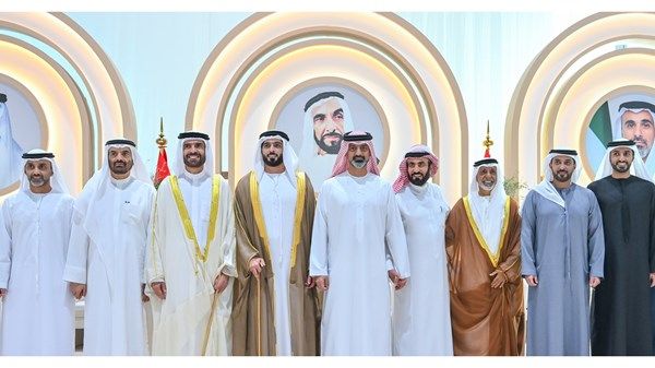 عمار بن حميد والشيوخ يحضرون أفراح القاسمي والمهيري