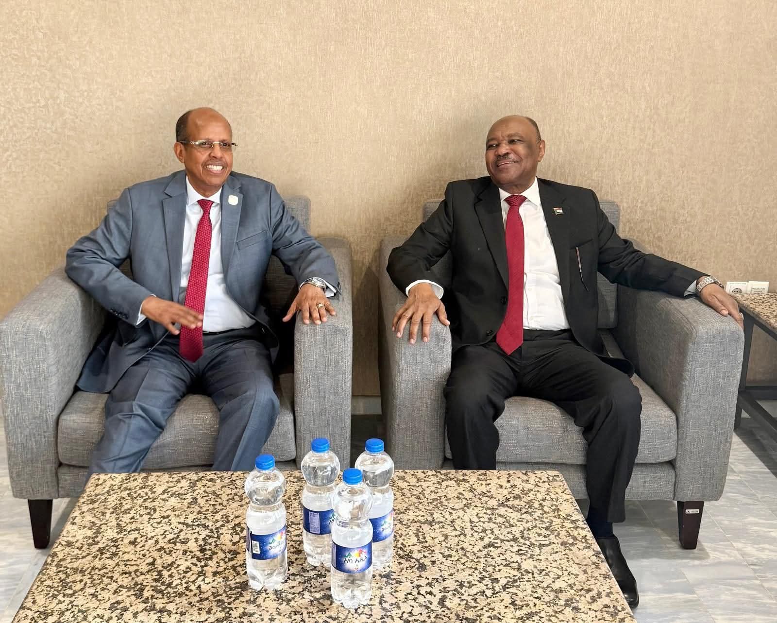 وزير الخارجية والتعاون الدولي يلتقي رئيس مفوضية الاتحاد الأفريقي