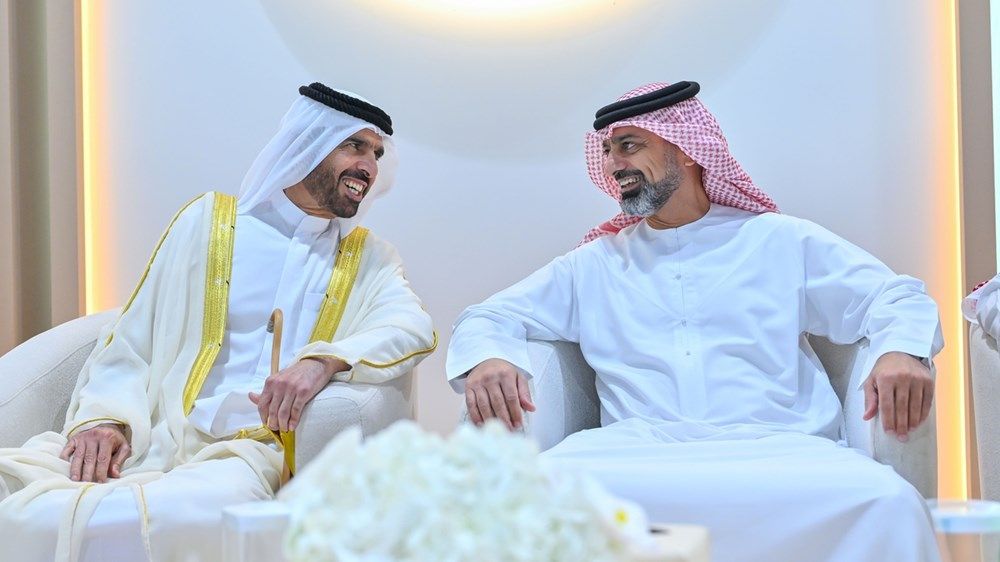 عمار بن حميد والشيوخ يحضرون أفراح القاسمي والمهيري