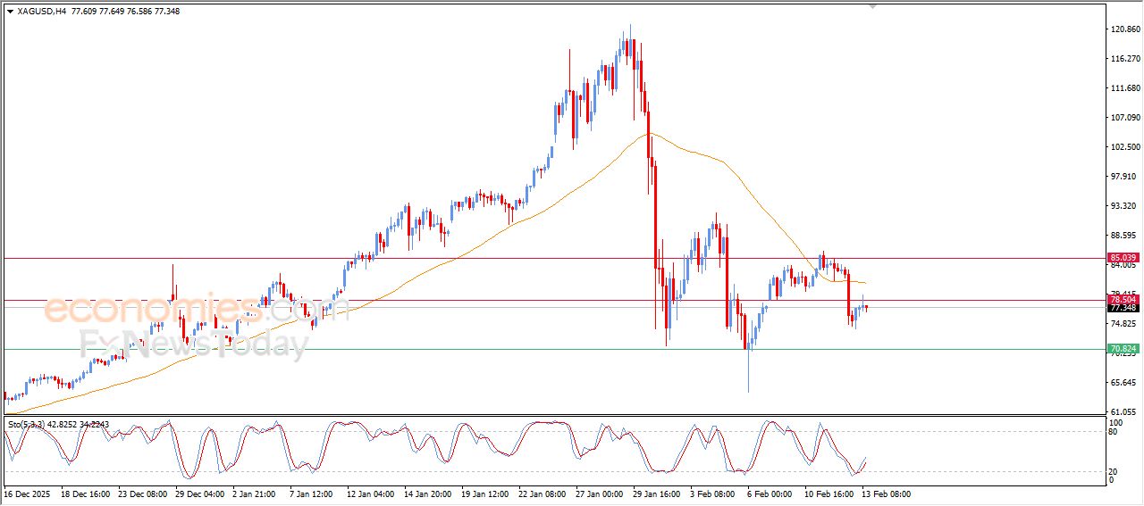 تحديث توقع سعر الفضة اليوم 13-02-2026