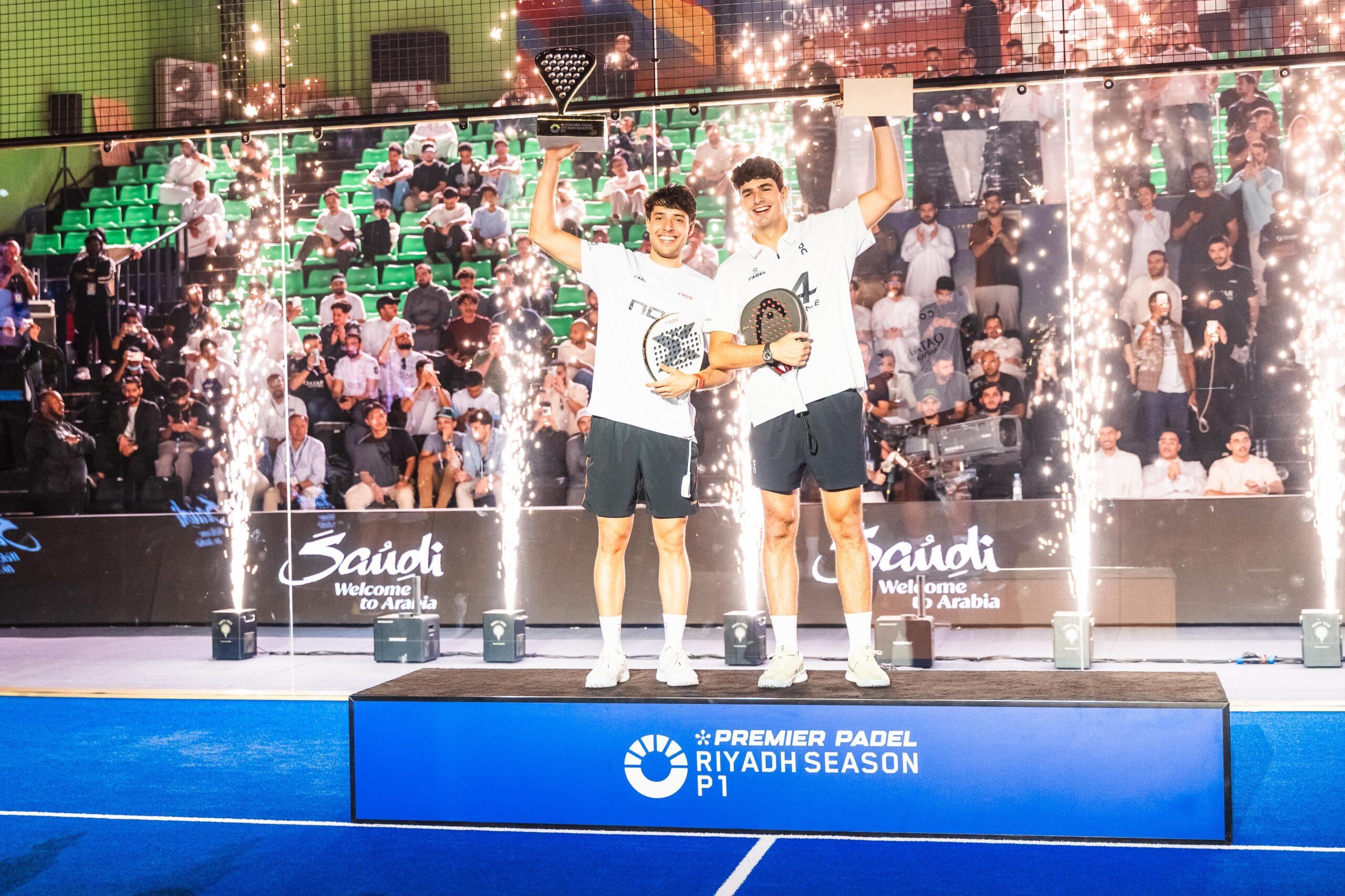 خاص بالفيديو: حاملا اللقب كويلو وتابيا يتوجان ببطولة Premier Padel Riyadh Season P1