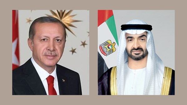 رئيس الدولة والرئيس التركي يبحثان علاقات التعاون بين البلدين