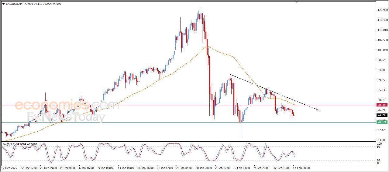 تحديث توقع سعر الفضة اليوم 17-02-2026