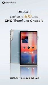 تكنولوجيا: يضم جهاز iBasso DX340 Limited Edition مشغل موسيقى رائدًا مزودًا ببطارية مزدوجة ومضخم صوت معياري مصنوع من التيتانيوم.