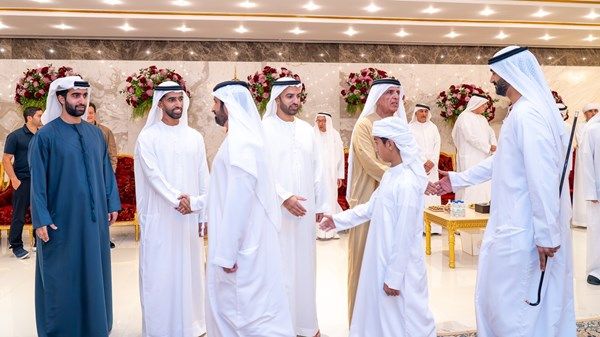 سعود بن صقر يواصل استقبال المهنئين بشهر رمضان المبارك