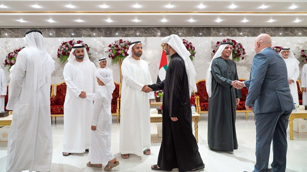 سعود بن صقر يواصل استقبال المهنئين بشهر رمضان المبارك