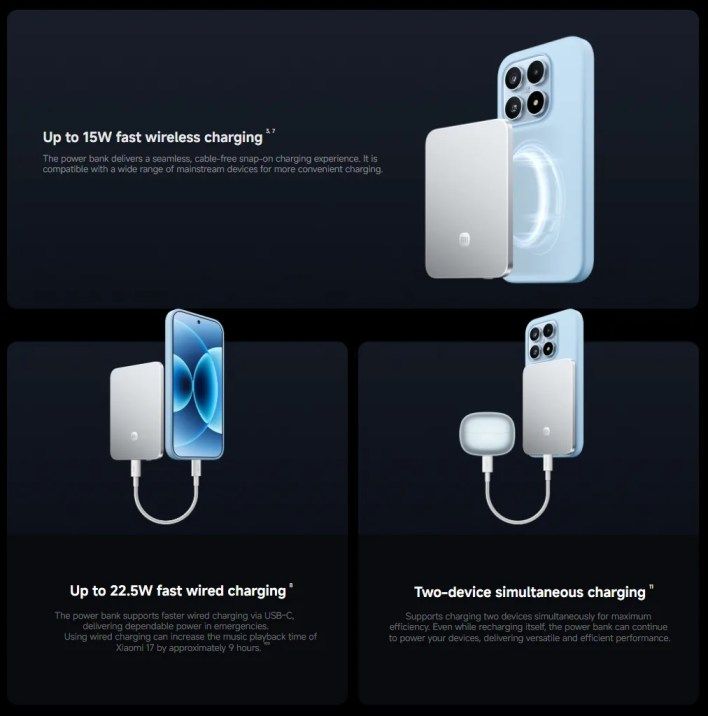 تكنولوجيا: بسمك 6 ملم فقط: شاومي تطلق بنك طاقة لاسلكيا بألوان جديدة