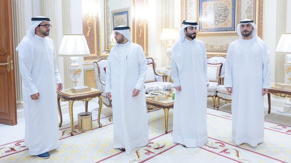 حاكم الشارقة يستقبل المهنئين بشهر رمضان المبارك