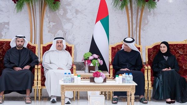 سعود بن صقر يستقبل رئيس وأعضاء المجلس الوطني الاتحادي على مأدبة إفطار