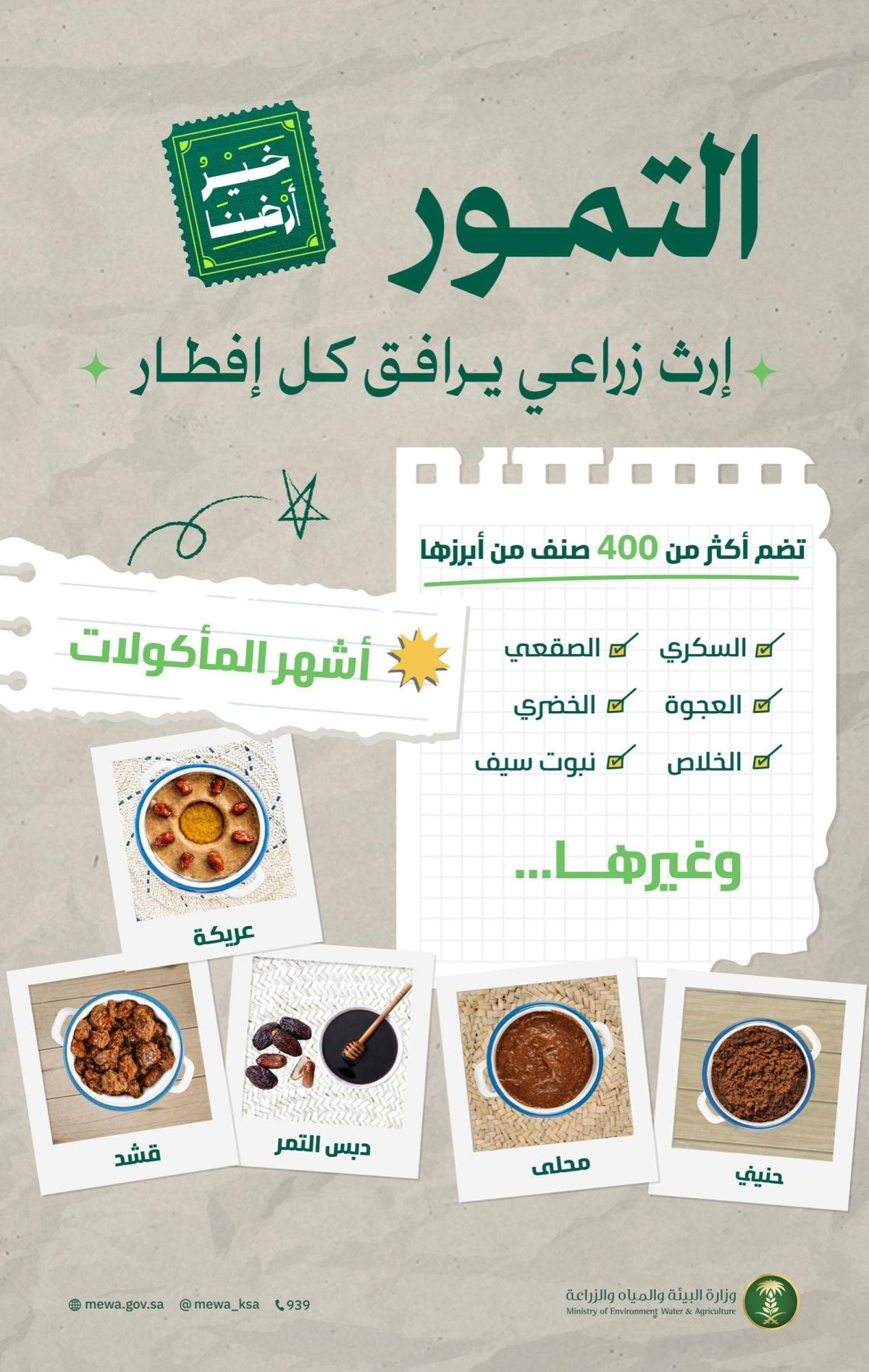 تمور المملكة.. قيمة غذائية عالية وأصناف متنوعة تزين موائد الشهر الفضيل