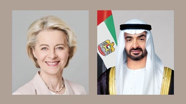 رئيس الدولة يتلقى اتصالاً من رئيسة المفوضية الأوروبية