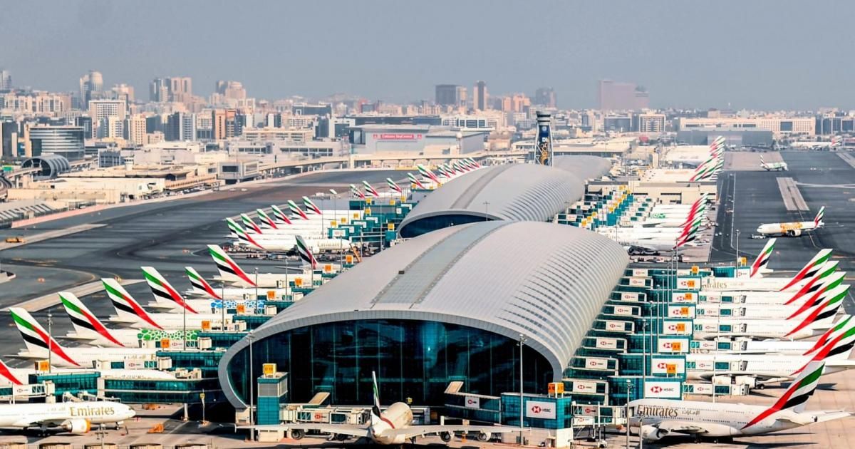 بالفيديو: إصابة 4 أشخاص في حادث بمطار دبي الدولي