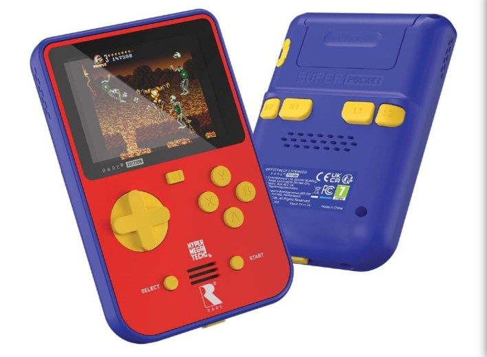 تكنولوجيا: إطلاق نسخة Rare من HyperMegaTech Super Pocket مع 14 لعبة كلاسيكية