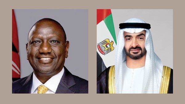 رئيس الدولة يتلقى اتصالاً من الرئيس الكيني أكد خلاله التضامن مع الإمارات إثر الاعتداءات الإيرانية على أراضيها