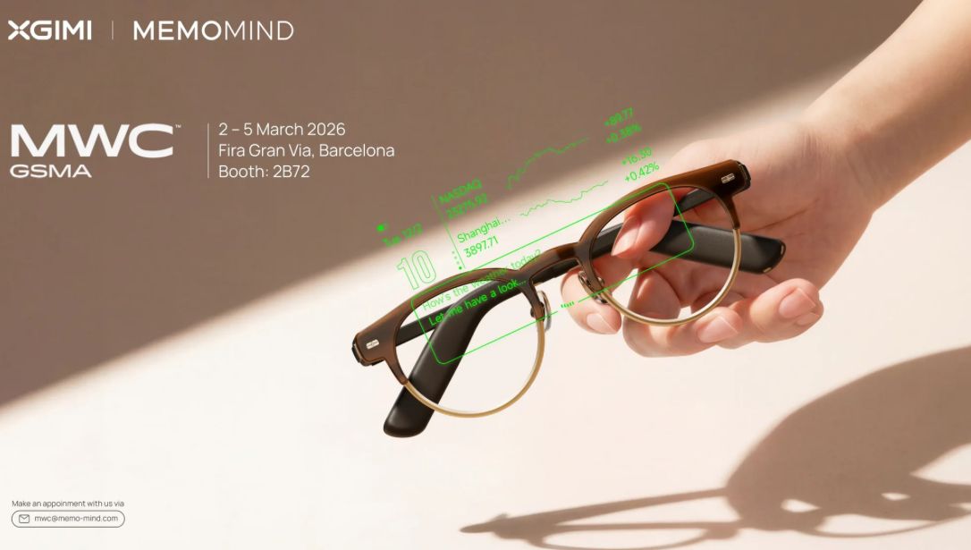 تكنولوجيا: XGIMI تستعرض نظارة MemoMind المدعومة بالذكاء الاصطناعي في مؤتمر برشلونة #MWC2026