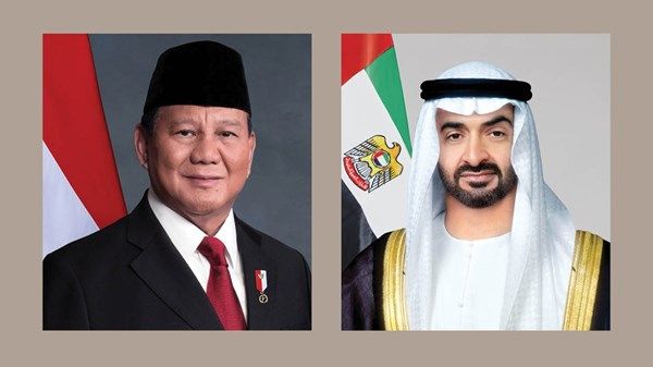 رئيس الدولة يتلقى اتصالاً هاتفياً من الرئيس الإندونيسي بحثا خلاله مستجدات الأوضاع الإقليمية