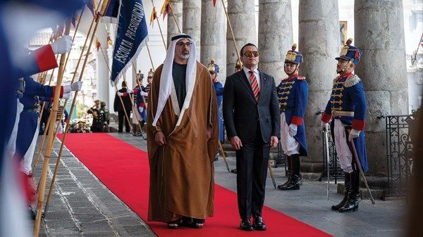 ولي عهد أبوظبي ورئيس الإكوادور يبحثان تعزيز التعاون الثنائي تزامناً مع الإعلان عن اتفاقية الشراكة الاقتصادية الشاملة بين البلدين