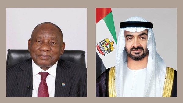 رئيس الدولة يبحث هاتفياً مع رئيس جنوب أفريقيا التصعيد العسكري الذي تشهده المنطقة وتداعياته