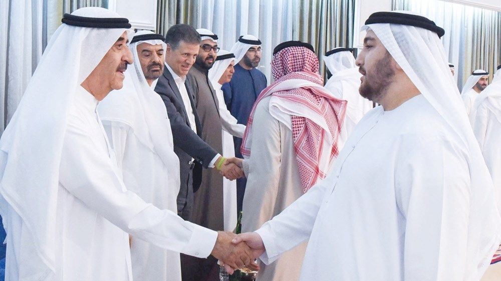 حاكما عجمان وأم القيوين يواصلان استقبال المهنئين بشهر رمضان المبارك