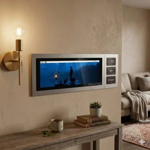 تكنولوجيا: شركة ويف شير تطرح شاشة لمس عريضة مقاس 8.8 بوصة لأنظمة التحكم المنزلي الذكي