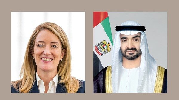 خلال اتصال مع رئيس الدولة.. رئيسة البرلمان الأوروبي تدين الاعتداءات الإيرانية على أراضي الإمارات