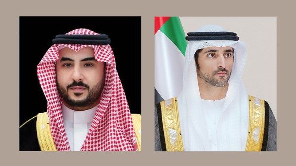 حمدان بن محمد يبحث مع وزير الدفاع السعودي مستجدات الوضع الراهن في المنطقة