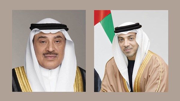 منصور بن زايد وولي عهد الكويت يبحثان هاتفياً تطورات المنطقة