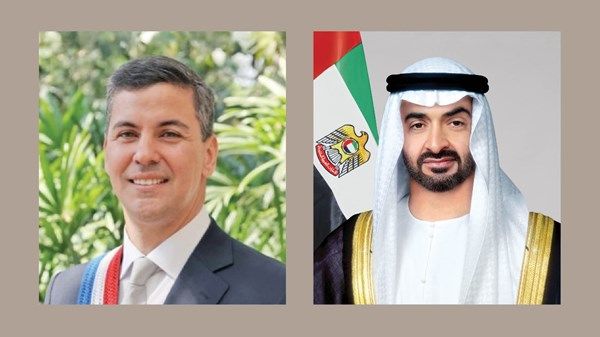 رئيس الدولة ورئيس الباراغواي يبحثان اعتداءات إيران ضد الإمارات ودول شقيقة