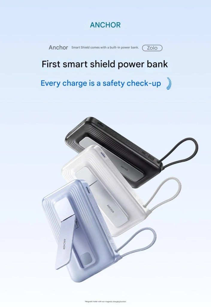 تكنولوجيا: بنك طاقة Zolo Smart Shield المبتكر من أنكر ينطلق بميزات أمان فائقة