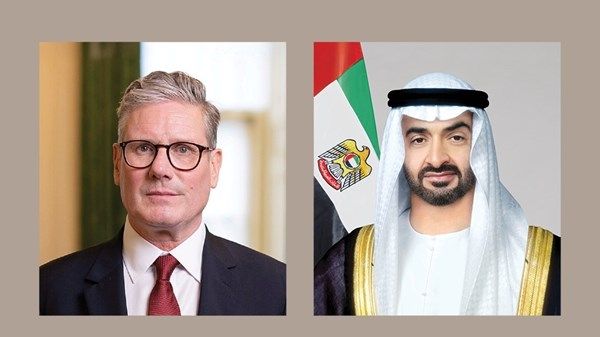 رئيس الدولة ورئيس وزراء بريطانيا يبحثان تداعيات التطورات في المنطقة على الأمن والاستقرار