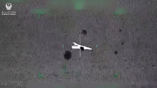 وزارة الدفاع تنشر لقطات لتدمير مسيّرات إيرانية