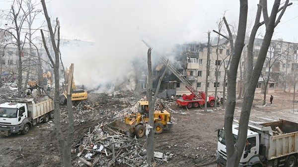 اندلاع حريق بعد هجوم بمسيرات على مرفأ نفطي في جنوب روسيا