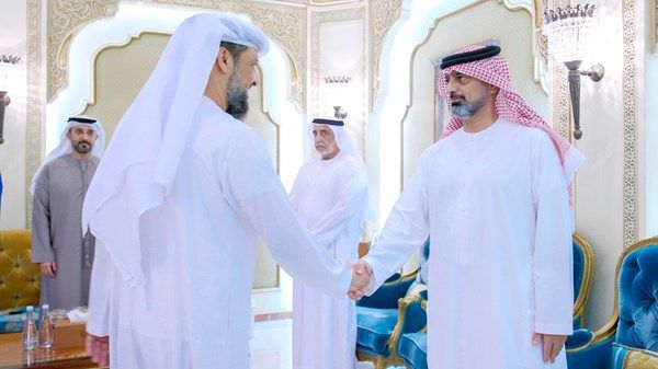 عمار النعيمي يتقبل تهاني المؤسسات الخيرية وجموع المواطنين بشهر رمضان