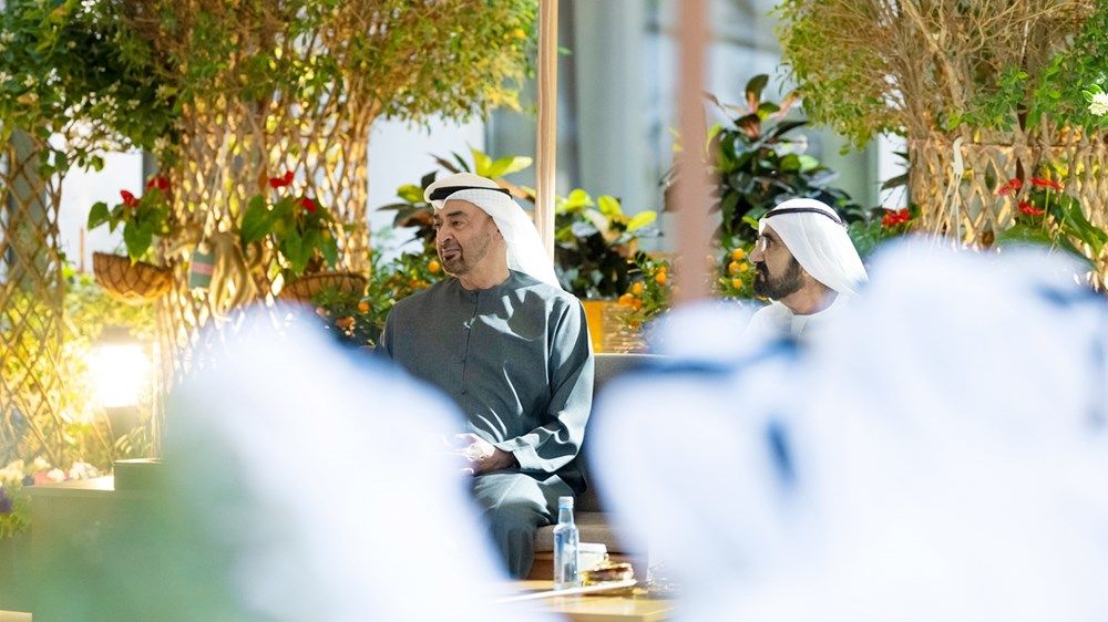 خلال لقائهما في استراحة المرموم بدبي.. رئيس الدولة ومحمد بن راشد يبحثان شؤون الوطن