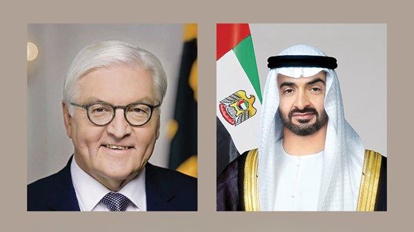 رئيس الدولة يتلقى اتصالاً هاتفياً من الرئيس الألماني أكد خلاله تضامن بلده مع الإمارات إثر الاعتداءات الإيرانية التي تستهدف أراضيها