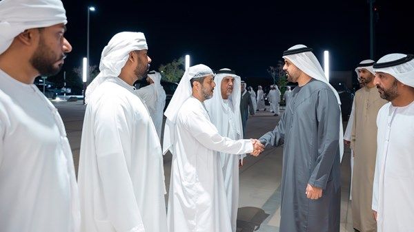 ذياب بن محمد بن زايد يقدم واجب العزاء في شهيد الوطن والواجب سعيد راشد البلوشي