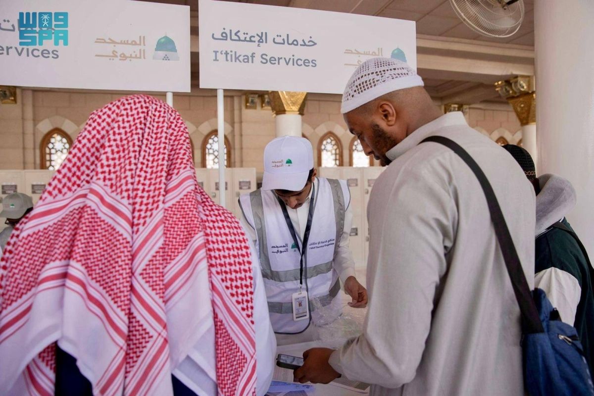 تهيئة متكاملة وخدمات نوعية لرعاية المعتكفين في الحرمين الشريفين