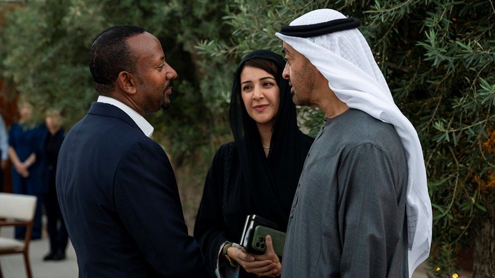 رئيس الدولة ورئيس وزراء إثيوبيا يبحثان علاقات التعاون والتطورات الإقليمية