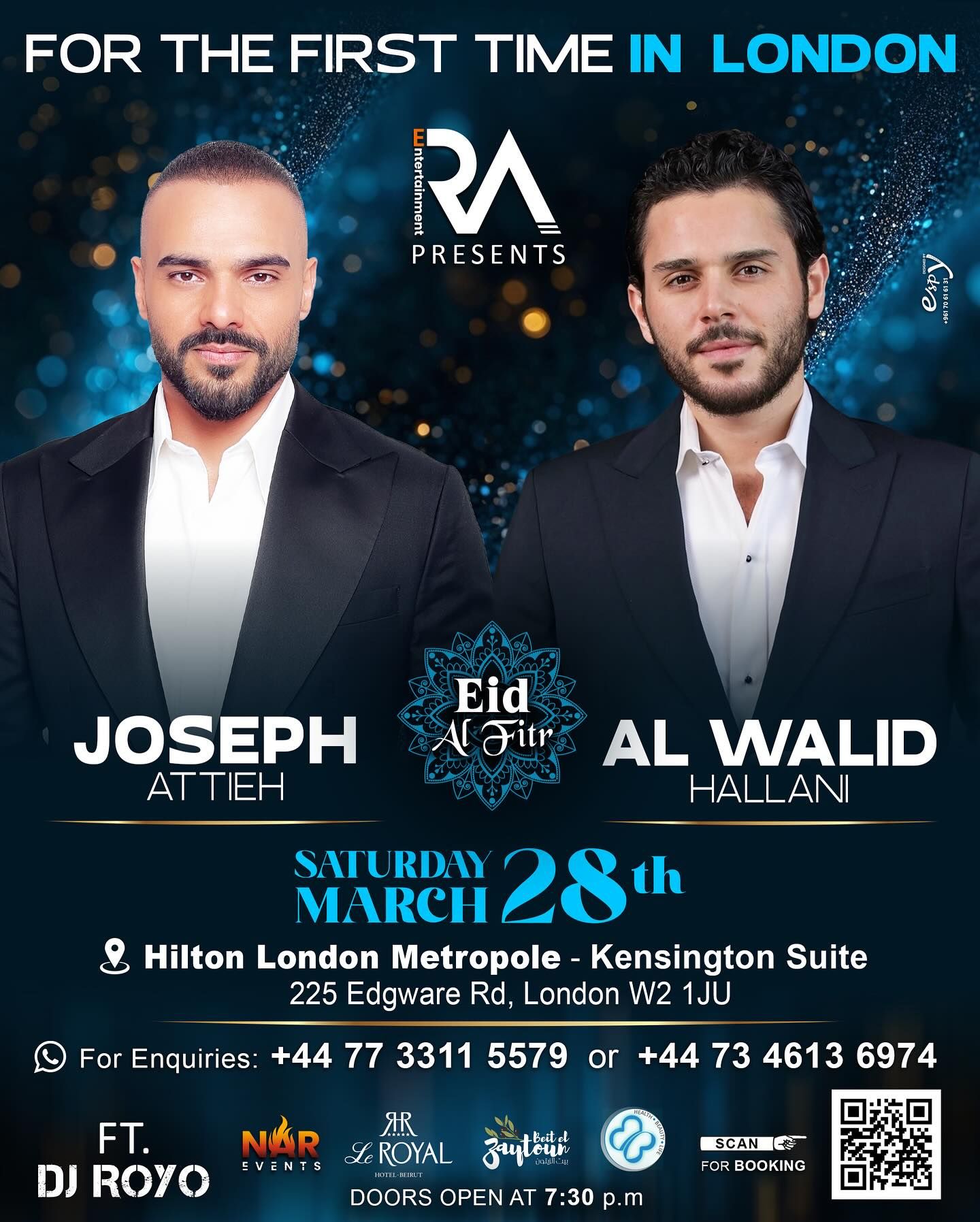 حين يخدم الفن الوطن… مبادرة إنسانية من جوزيف عطية والوليد الحلاني في لندن