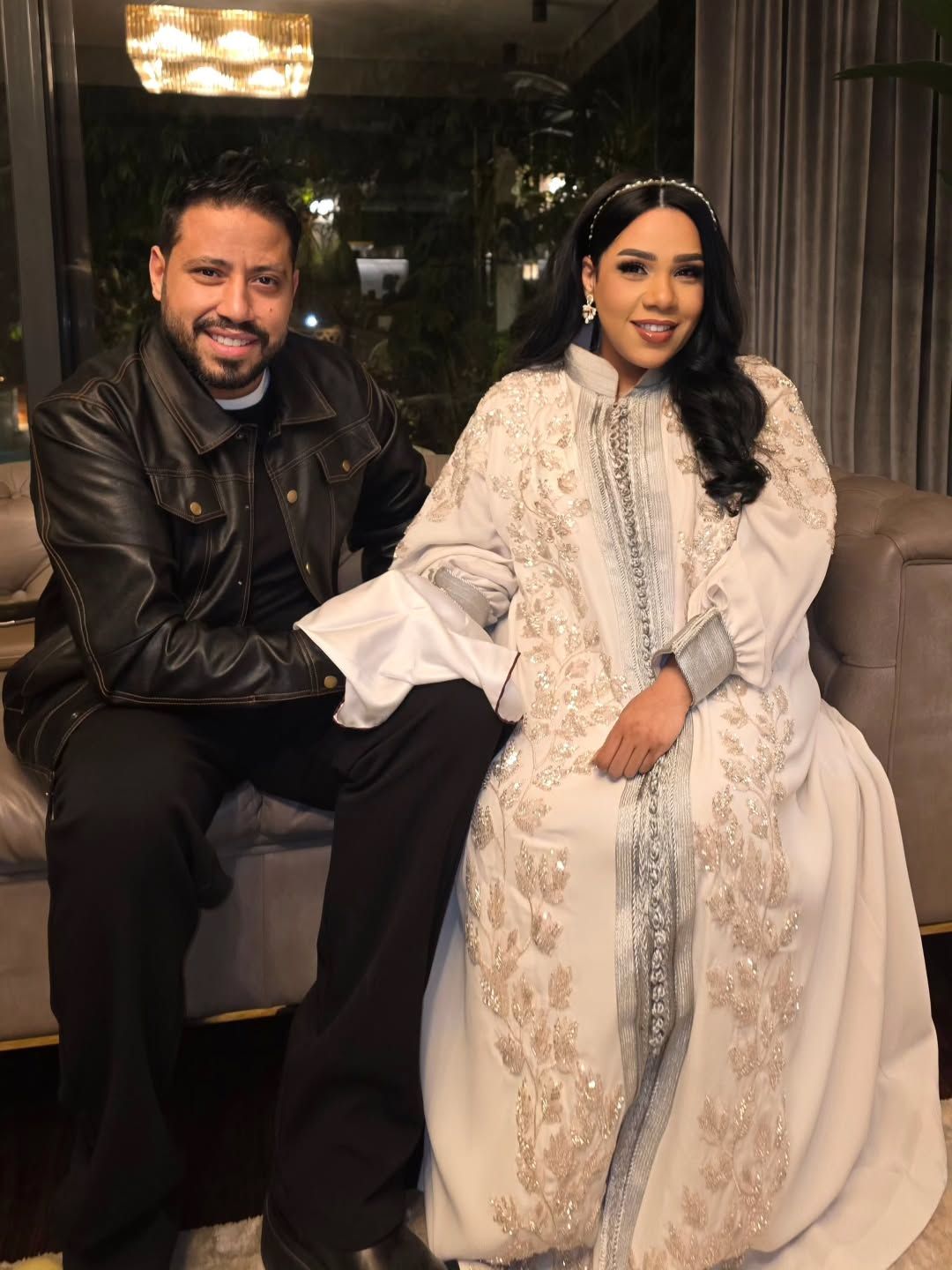 بالصور- ​في منزل محمد سامي ومي عمر.. عقد قران  شيماء سيف  ومحمد كارتر للمرة الثالثة