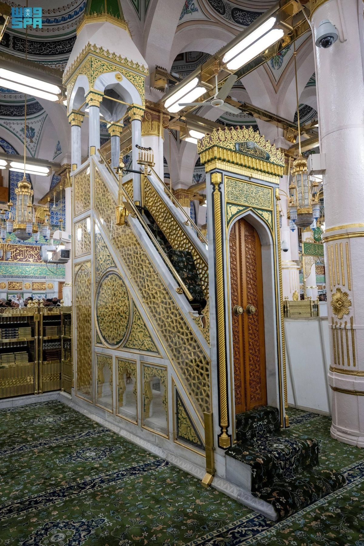 المنبر النبوي.. موضع خطب الرسول ومعلم من معالم المسجد النبوي