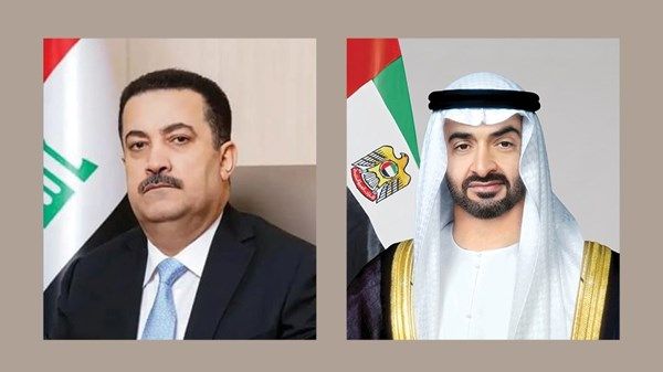 رئيس الدولة يتلقى اتصالاً هاتفياً من رئيس وزراء العراق