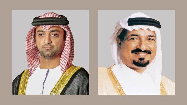 حاكم عجمان وولي عهده يهنئان رئيس الدولة ونائبيه والحكام بعيد الفطر المبارك