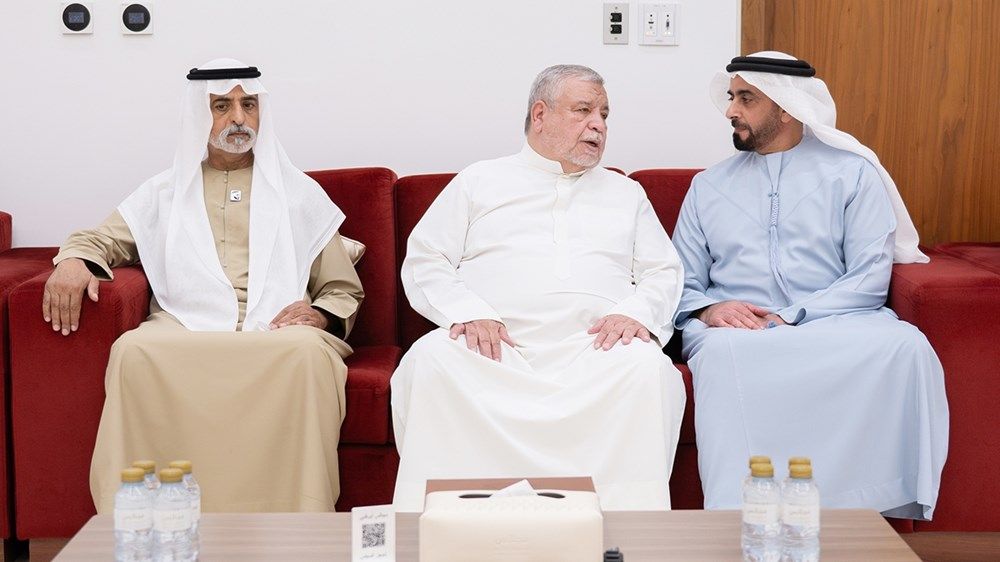 سيف بن زايد ونهيان بن مبارك يعزيان في وفاة آلاء نادر مشتهى