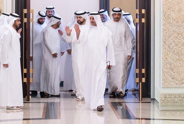 حمد الشرقي يواصل استقبال المهنئين بعيد الفطر المبارك بحضور ولي عهد الفجيرة