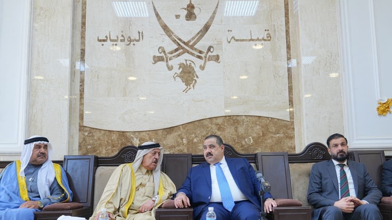 السامرائي يلتقي شيخ عموم قبيلة البو ذياب في محافظة الأنبار