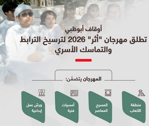 مهرجان «أثر» ينطلق غداً في أبوظبي