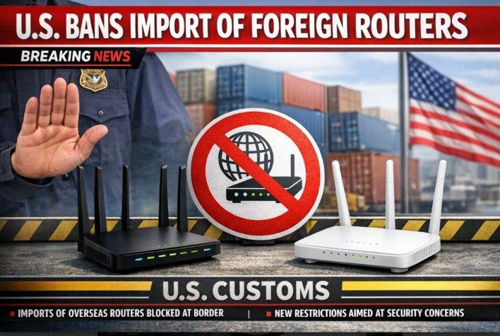 تكنولوجيا: الولايات المتحدة تحظر استيراد أجهزة الراوتر الأجنبية بسبب مخاوف أمنية